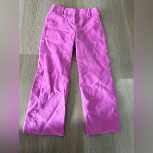 JCrew Pink ankle trouser 00P
